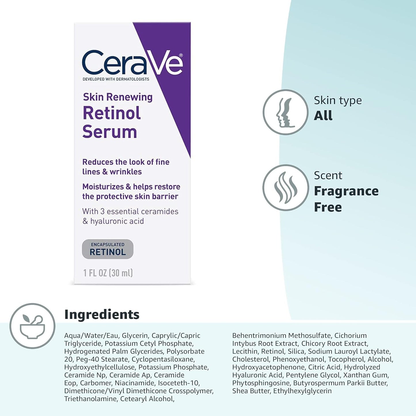 CeraVe, Skin Renewing Retinol Serum