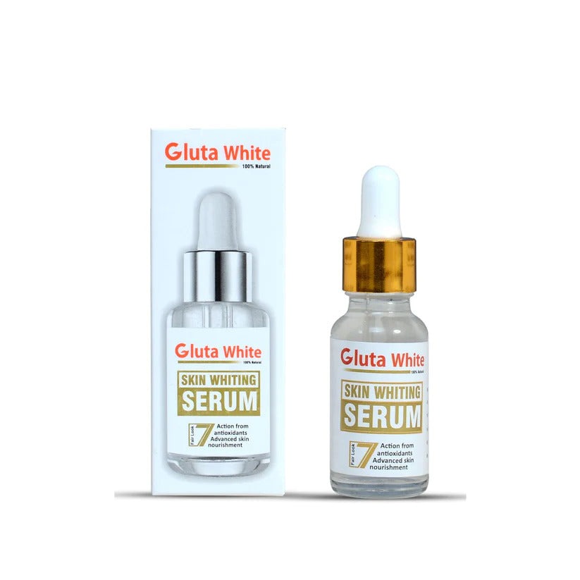 Gluta White Face Glowing Serum | Glutathione-Based Brightening | Hydration & Antioxidant Protection 30 Ml