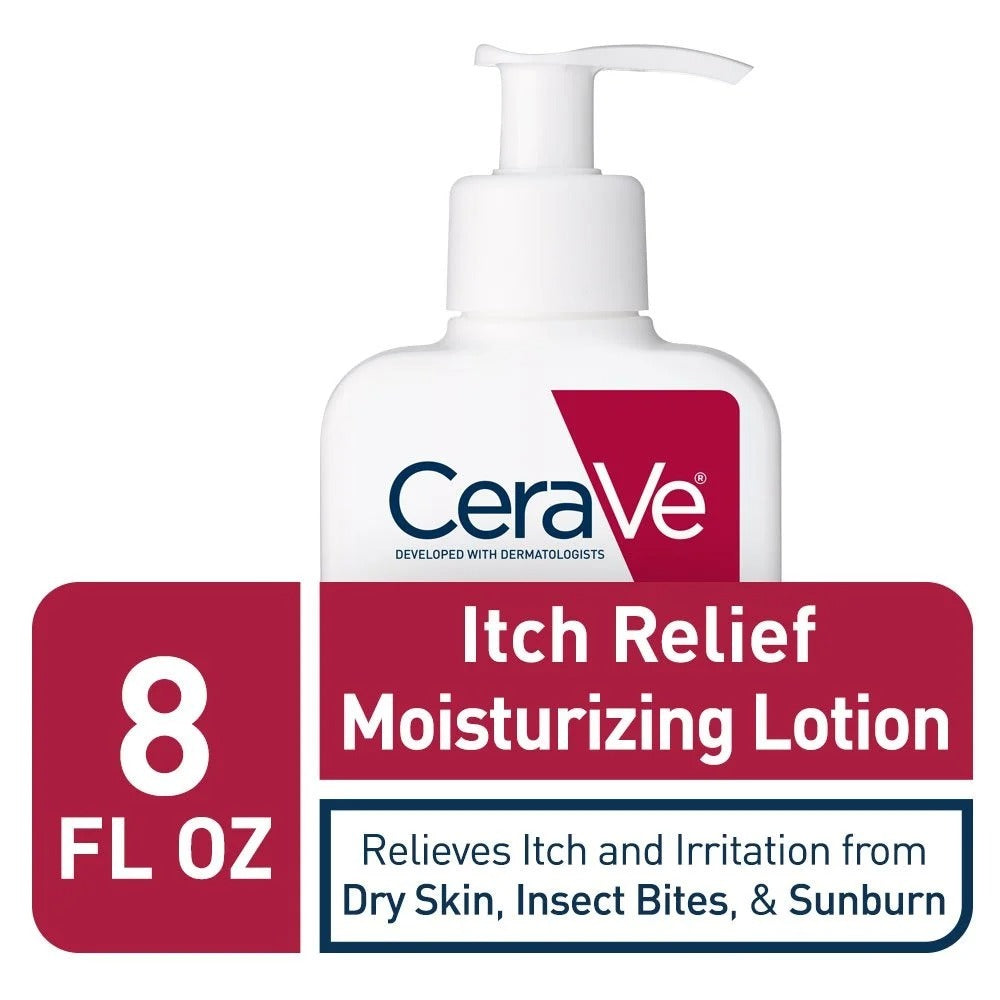 CeraVe Itch Relief Moisturizing Lotion – 1% Pramoxine Hydrochloride, Relieves Itching & Hydrates Dry Skin, 237ml