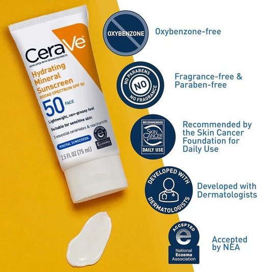 CeraVe 4 in 1 Skincare Kit – Night Cream, Sunblock, Cleanser & Serum | Hydrating, Brightening & Protective Daily Skin Care Set for Radiant Healthy Skin