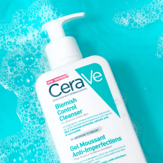 CeraVe Blemish Control Face Cleanser with 2% Salicylic Acid & Niacinamide for Blemish-Prone Skin